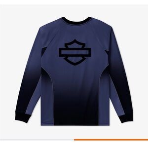 Harley-Davidson Speedway Moto Jersey, Purple & Black Gradient NWOT Sz M